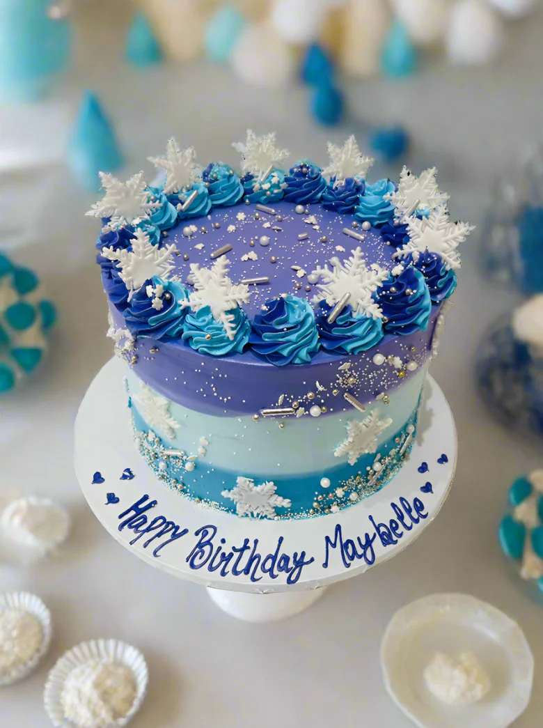 Maybelle Frozen Theme Cream Cake - Image 2