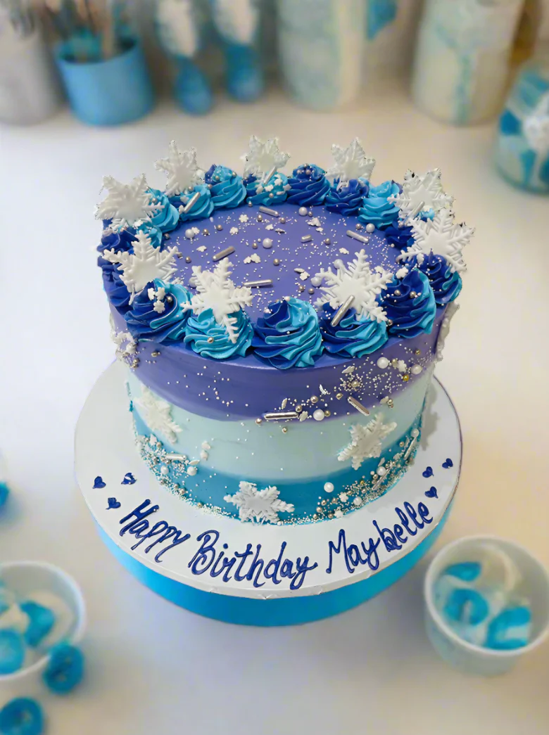 Maybelle Frozen Theme Cream Cake - Image 3