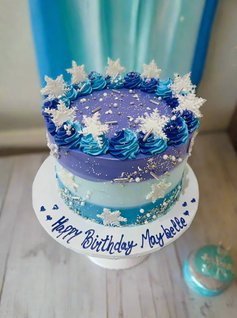 Maybelle Frozen Theme Cream Cake - Image 5
