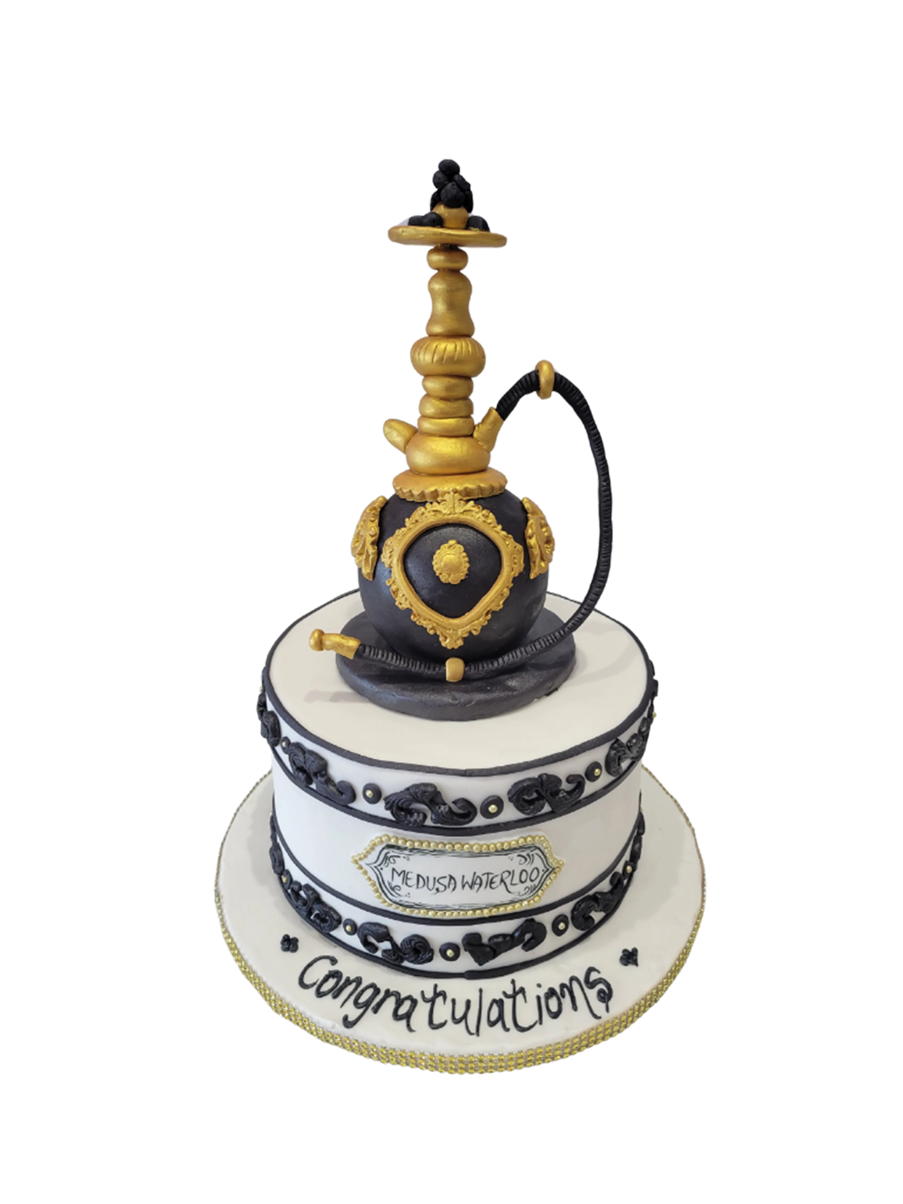Medusa Hookah Fondant Cake