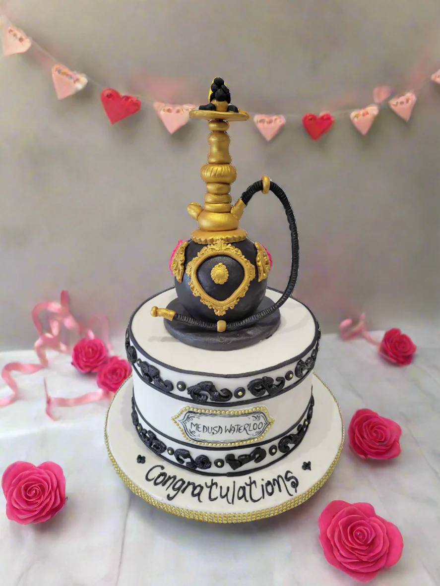 Medusa Hookah Fondant Cake - Image 2