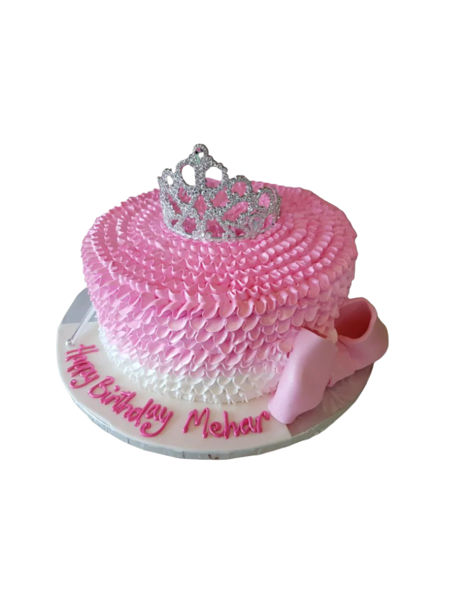 Mehar Crown Ruffle Cake - Image 4