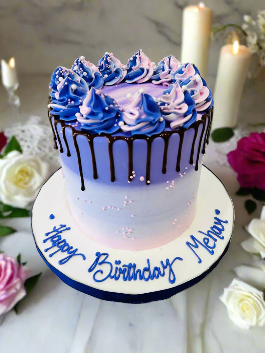 Mehar Purple Cream Cake - Image 6