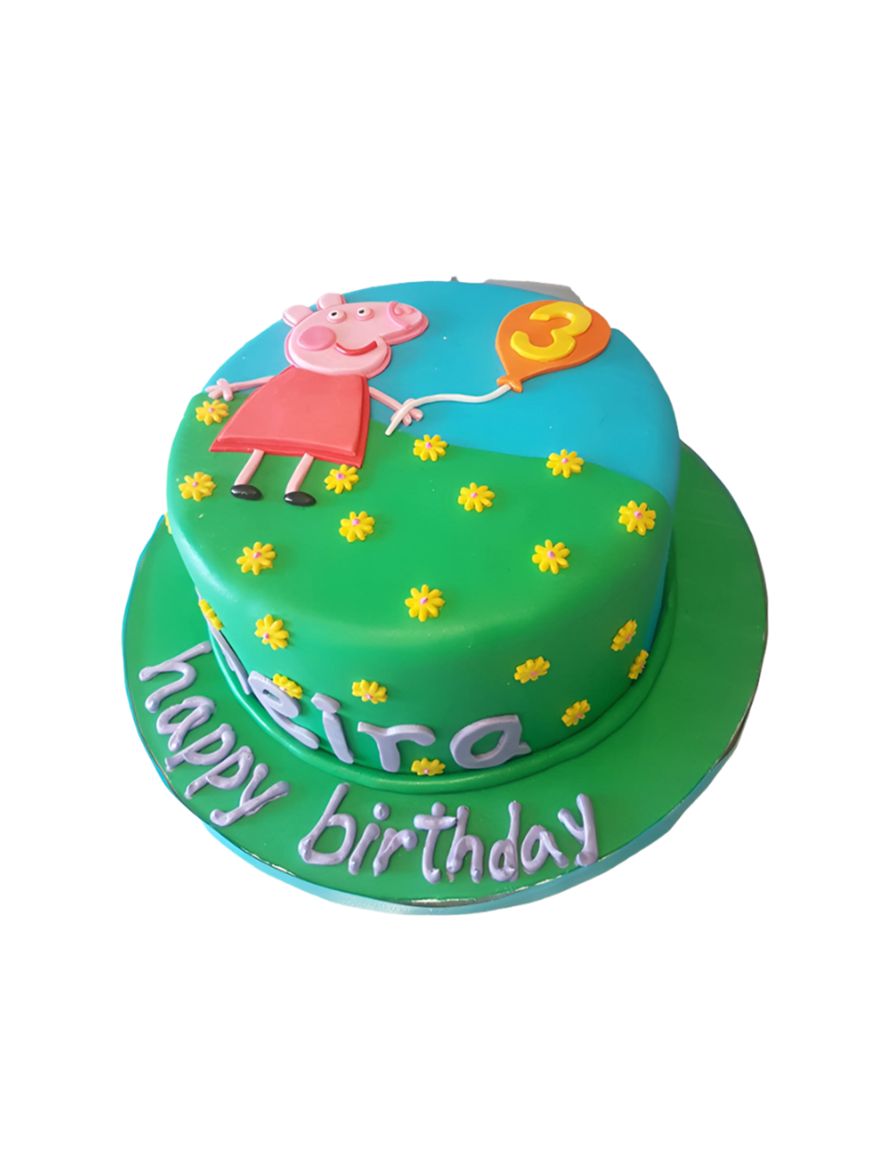 Meira Peppa Pig Fondant Cake