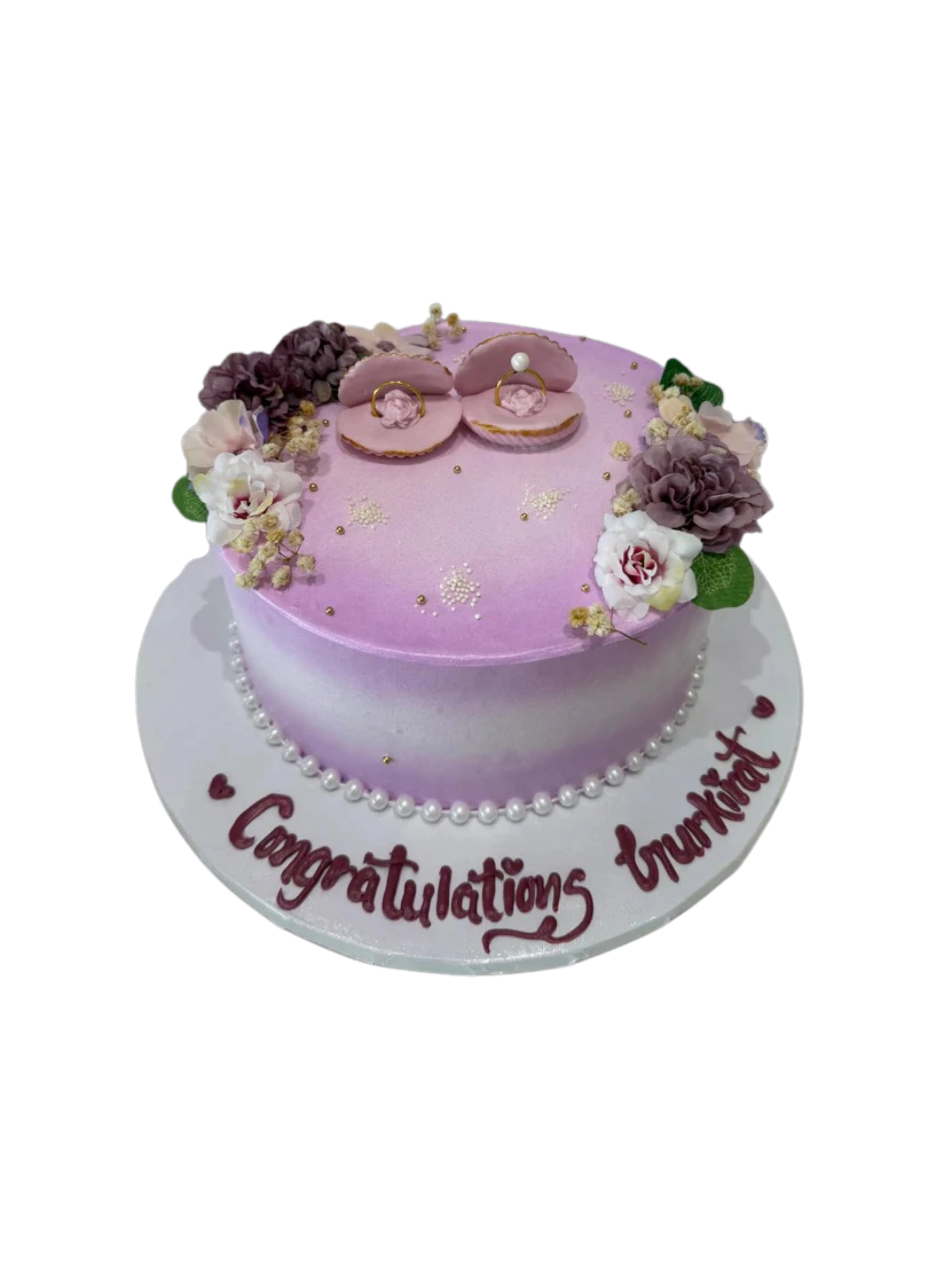Mermaid Tale Engagement Cake