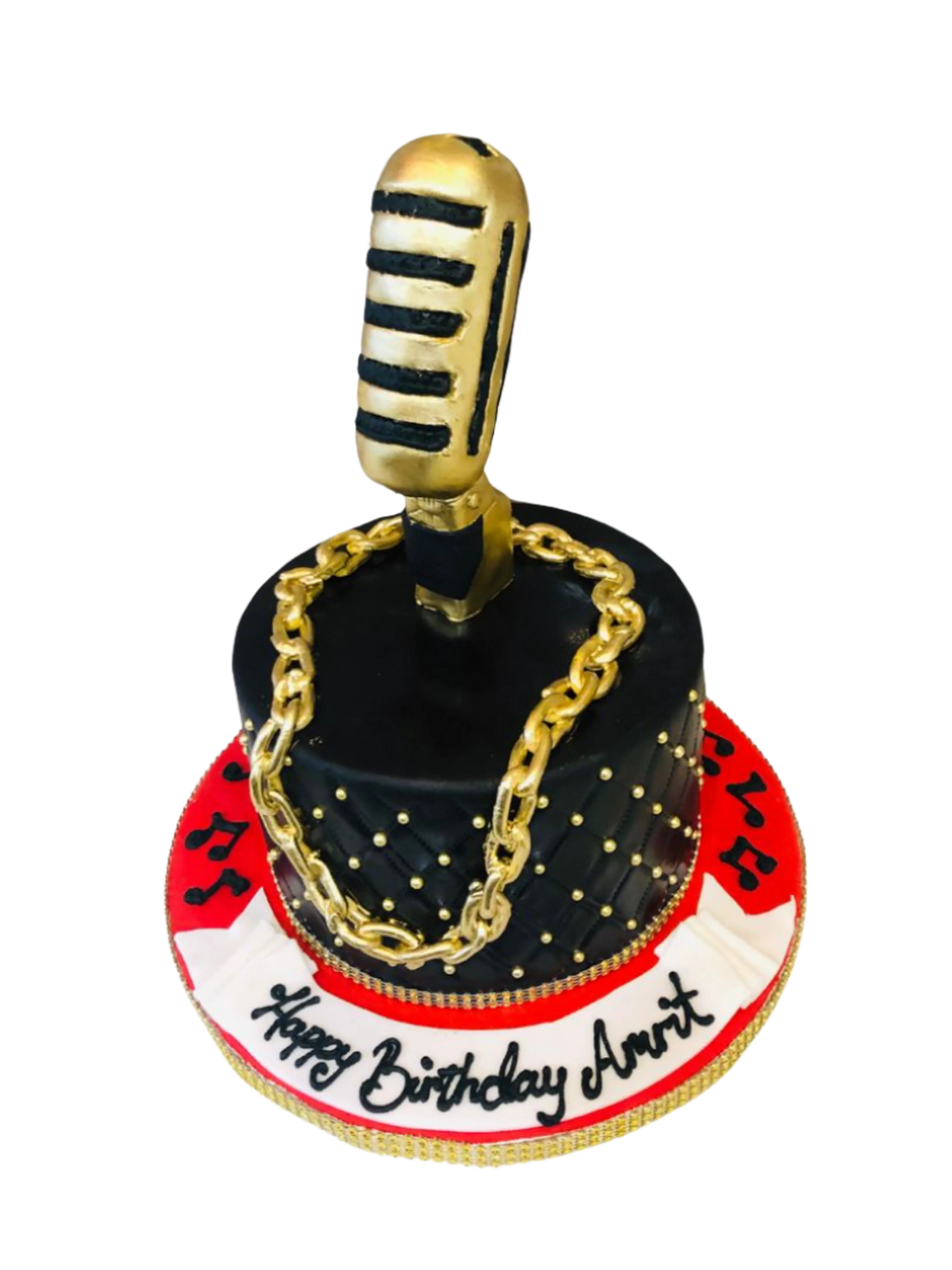 Mic Musical Fondant Cake