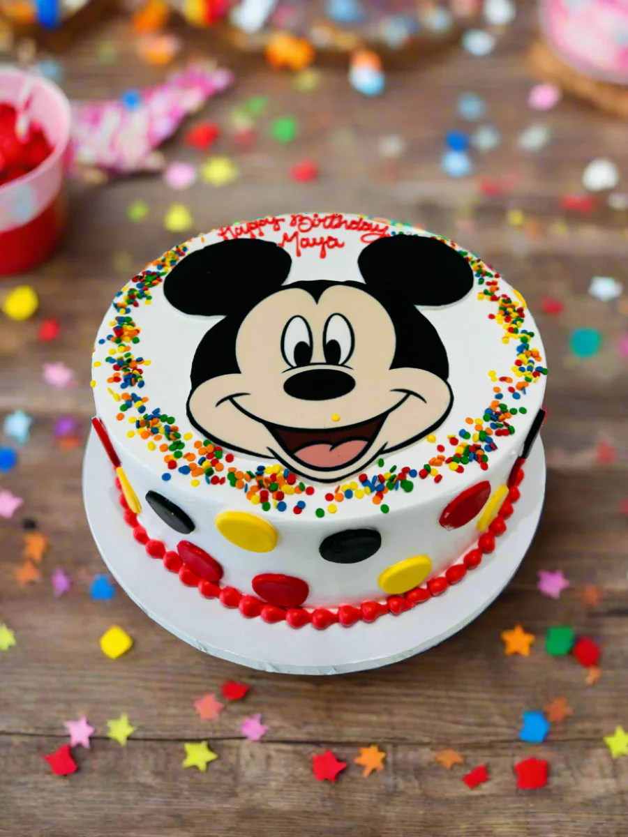 Mickey Face Cake - Image 4
