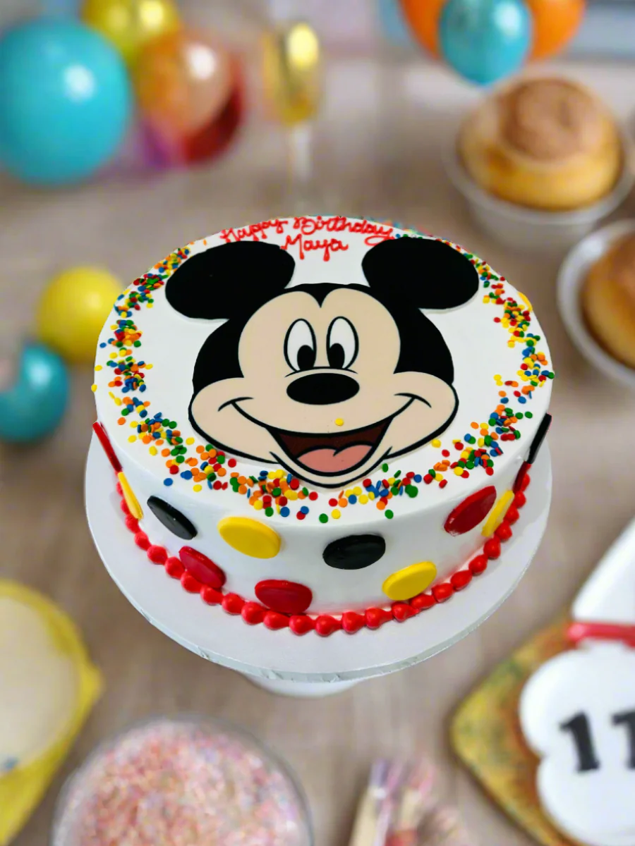 Mickey Face Cake - Image 5