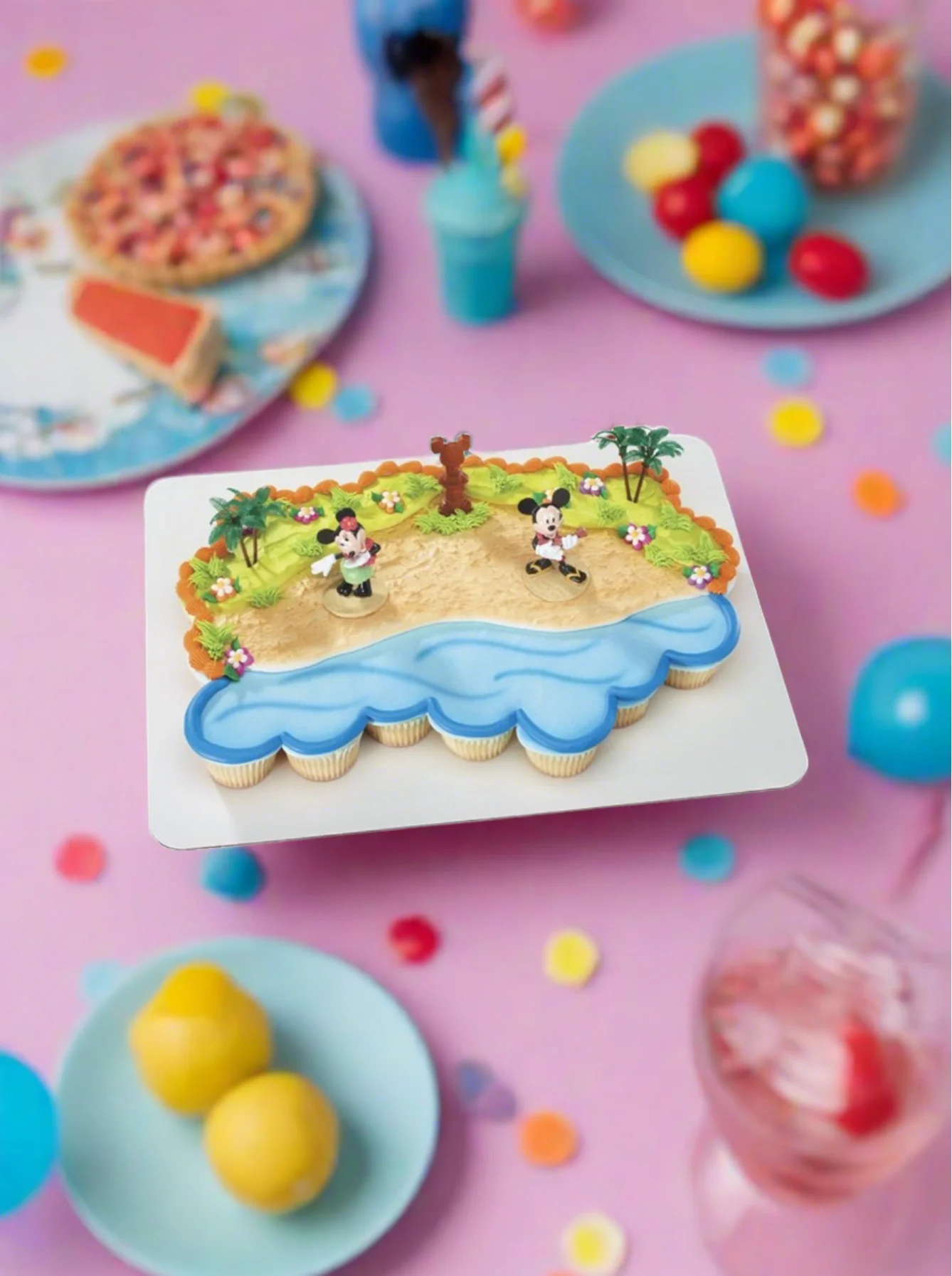 Mickey Mouse & Friends Luau Party Cupcakes - Image 2