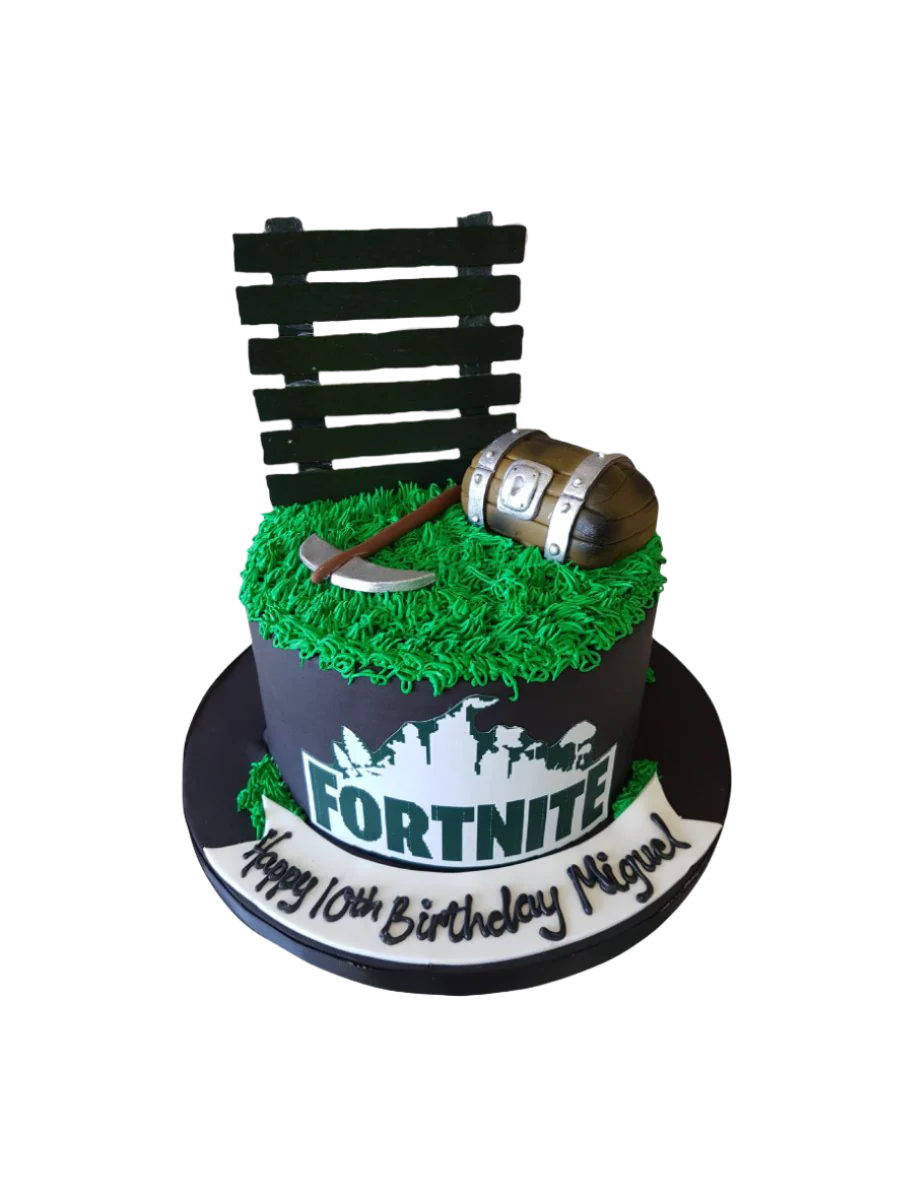 Miguel Fortnite Fondant Cake