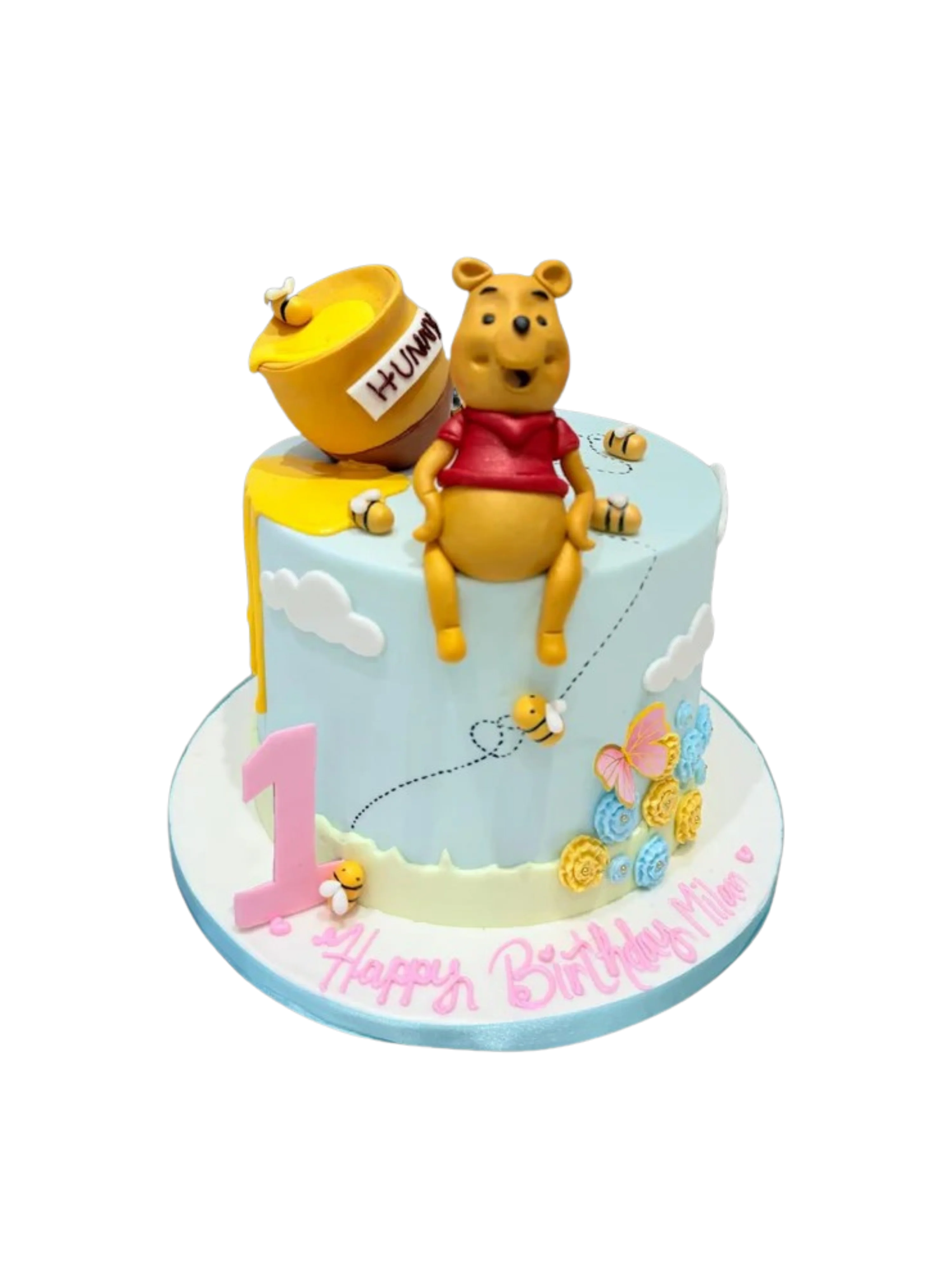 Milan Winnie The Pooh Fondant Cake