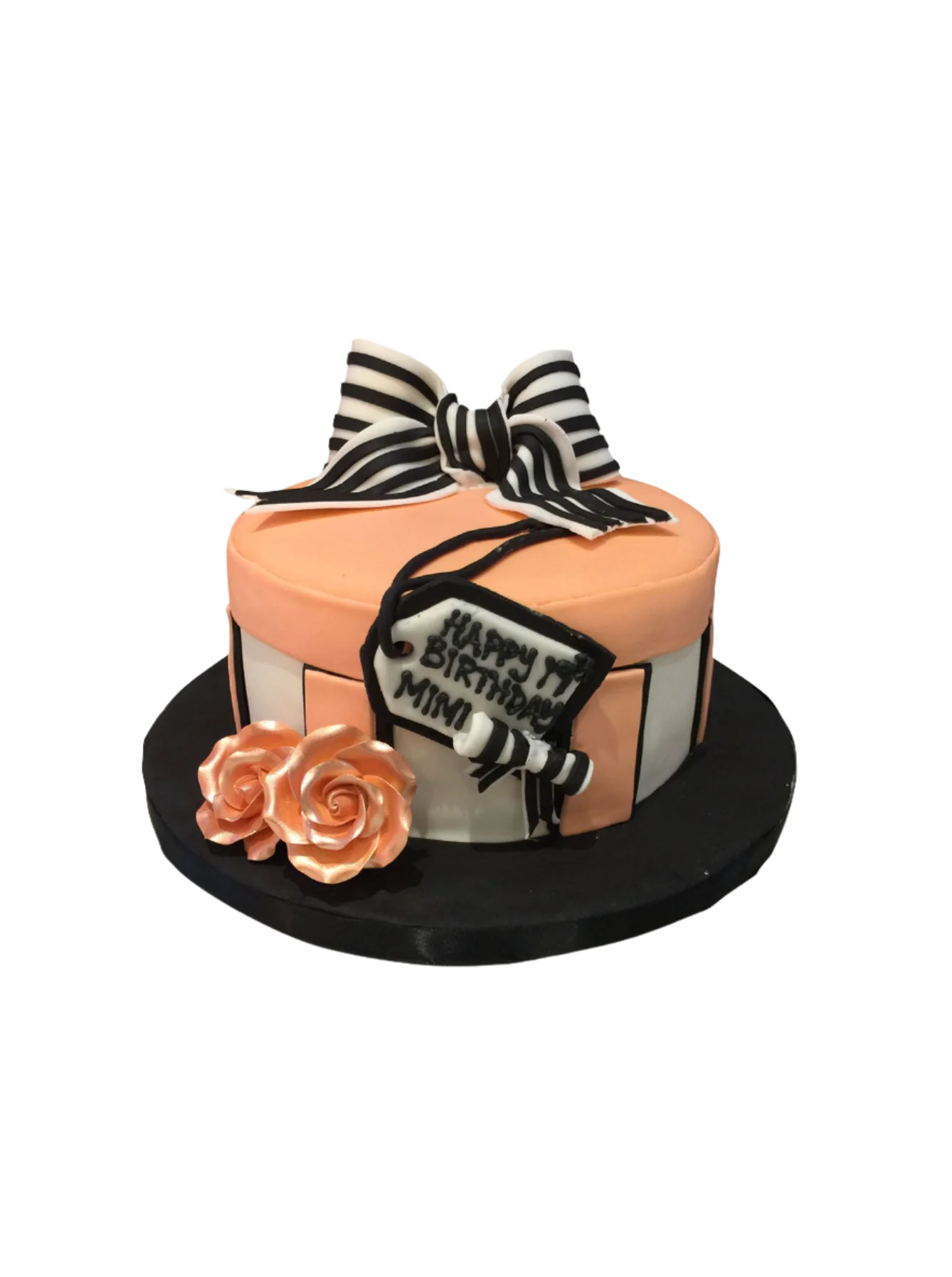 Mimi Bow Fondant Cake