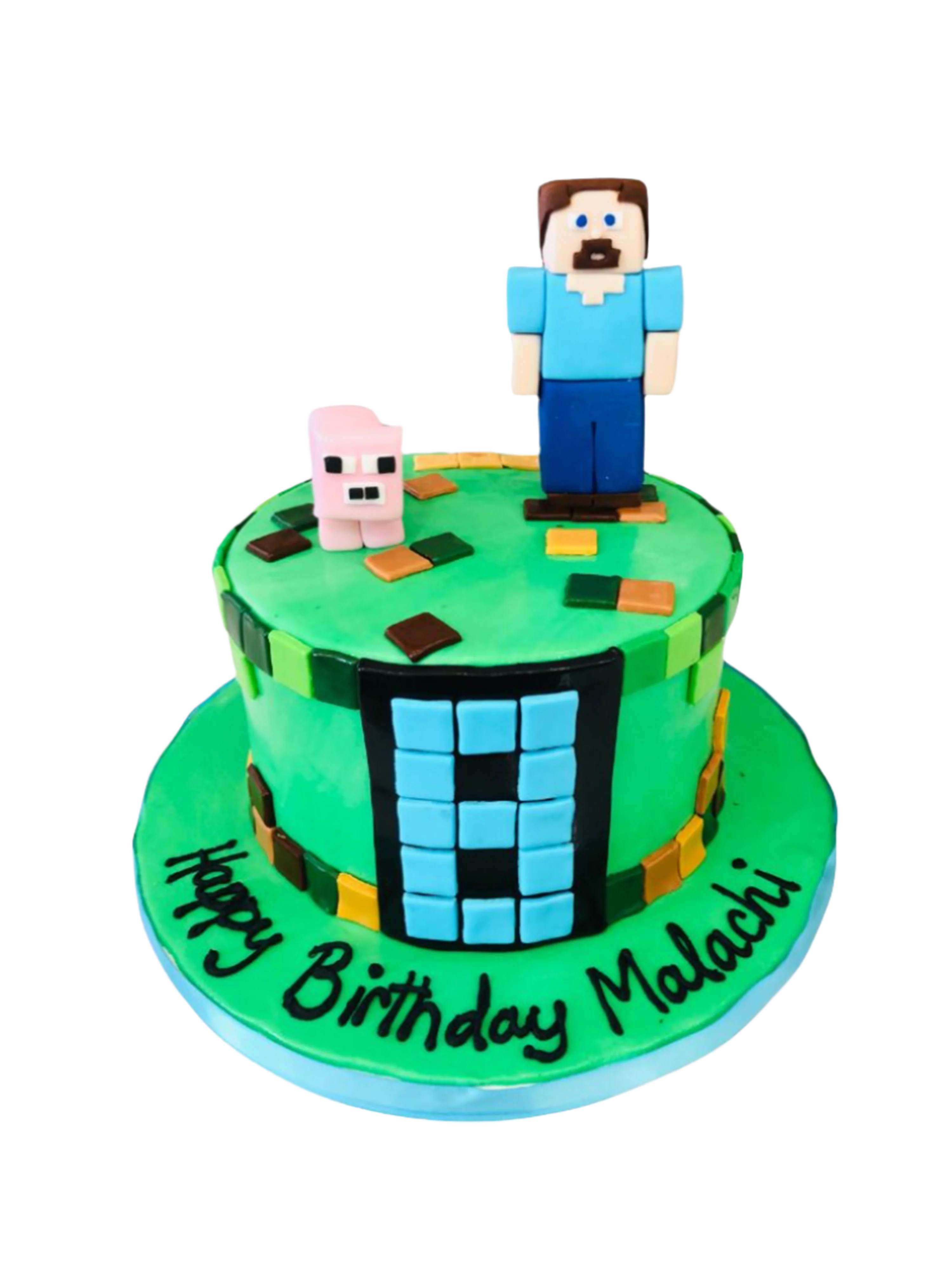 Minecraft Fondant Birthday Cake