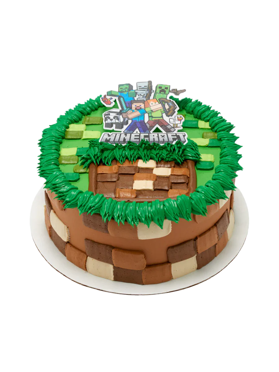 Minecraft Layon Cake