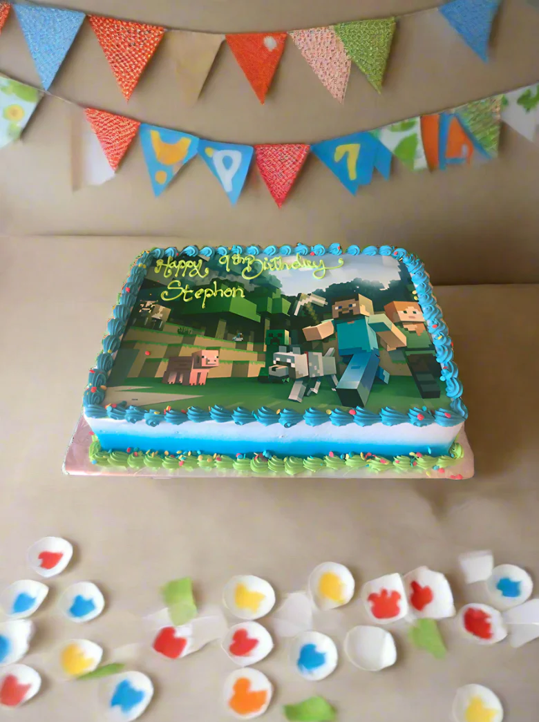 Minecraft Photo Cake - Image 4