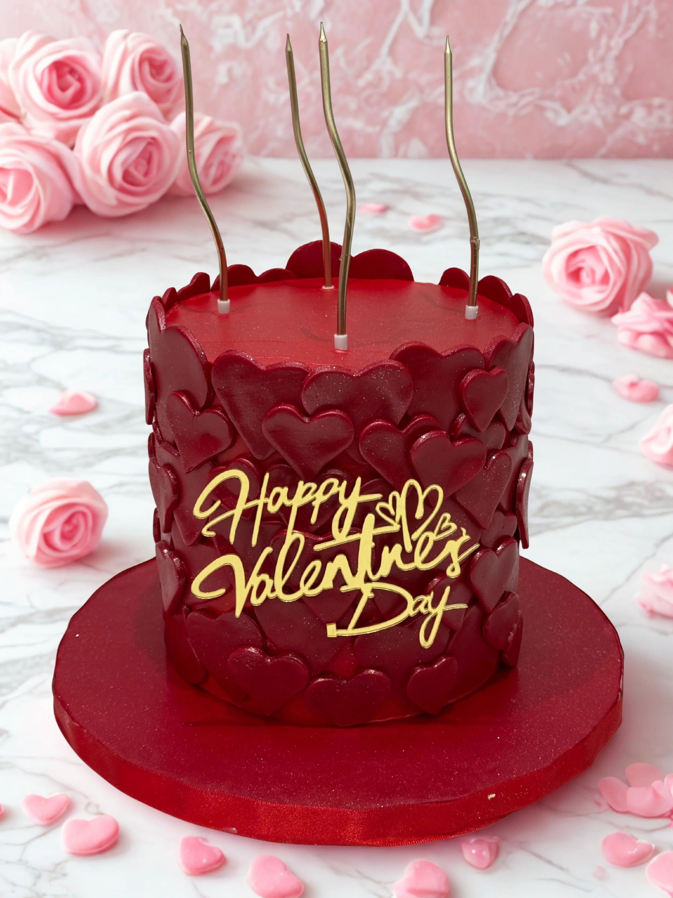 Mini Hearts Valentine Cake - Image 4