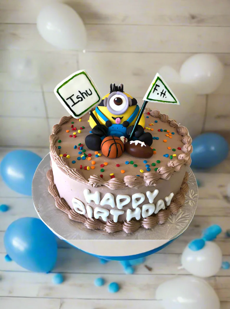 Minion Chocolate Cake - Image 6
