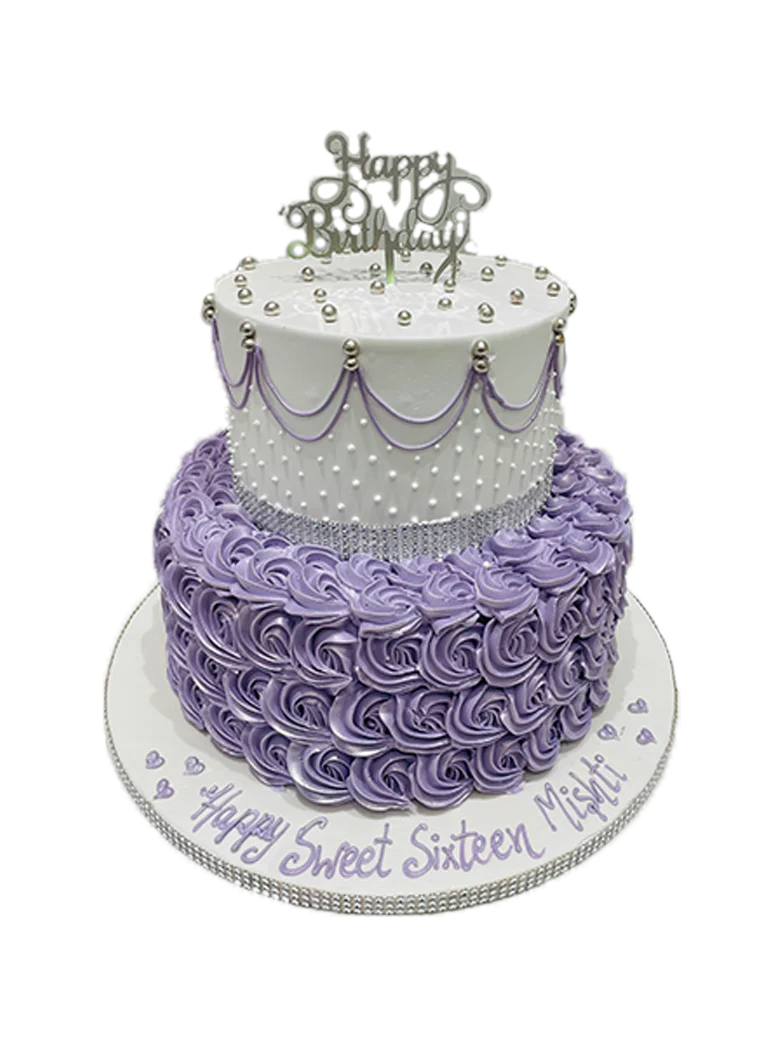 Mishti Sweet Sixteen Cream Tiered Cake