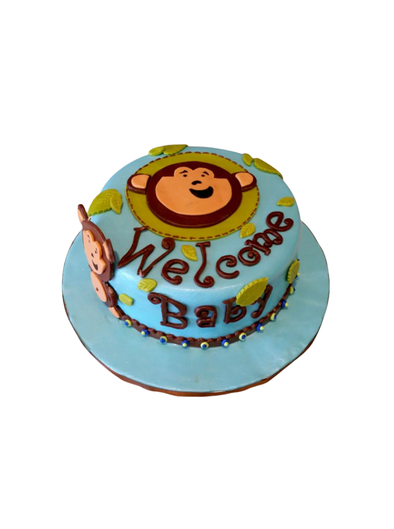 Monkey Baby Shower Theme Cake