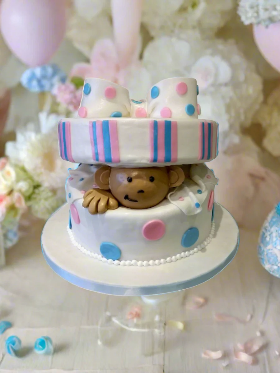 Monkey Gift Box Cake - Image 2