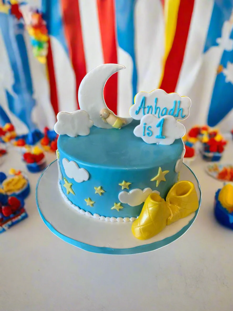 Moon Star Birthday Cake - Image 3