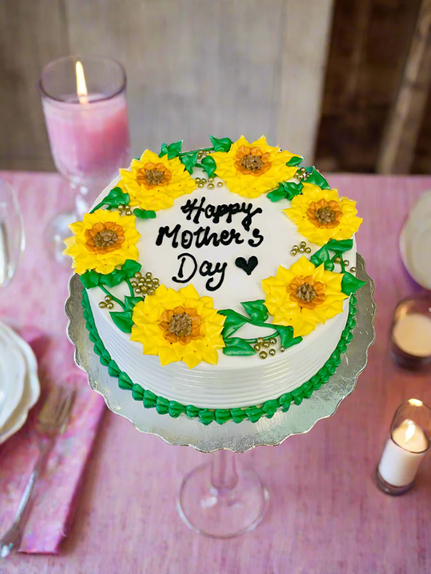 Yellow Blossom Mothers Day Cake - Image 3