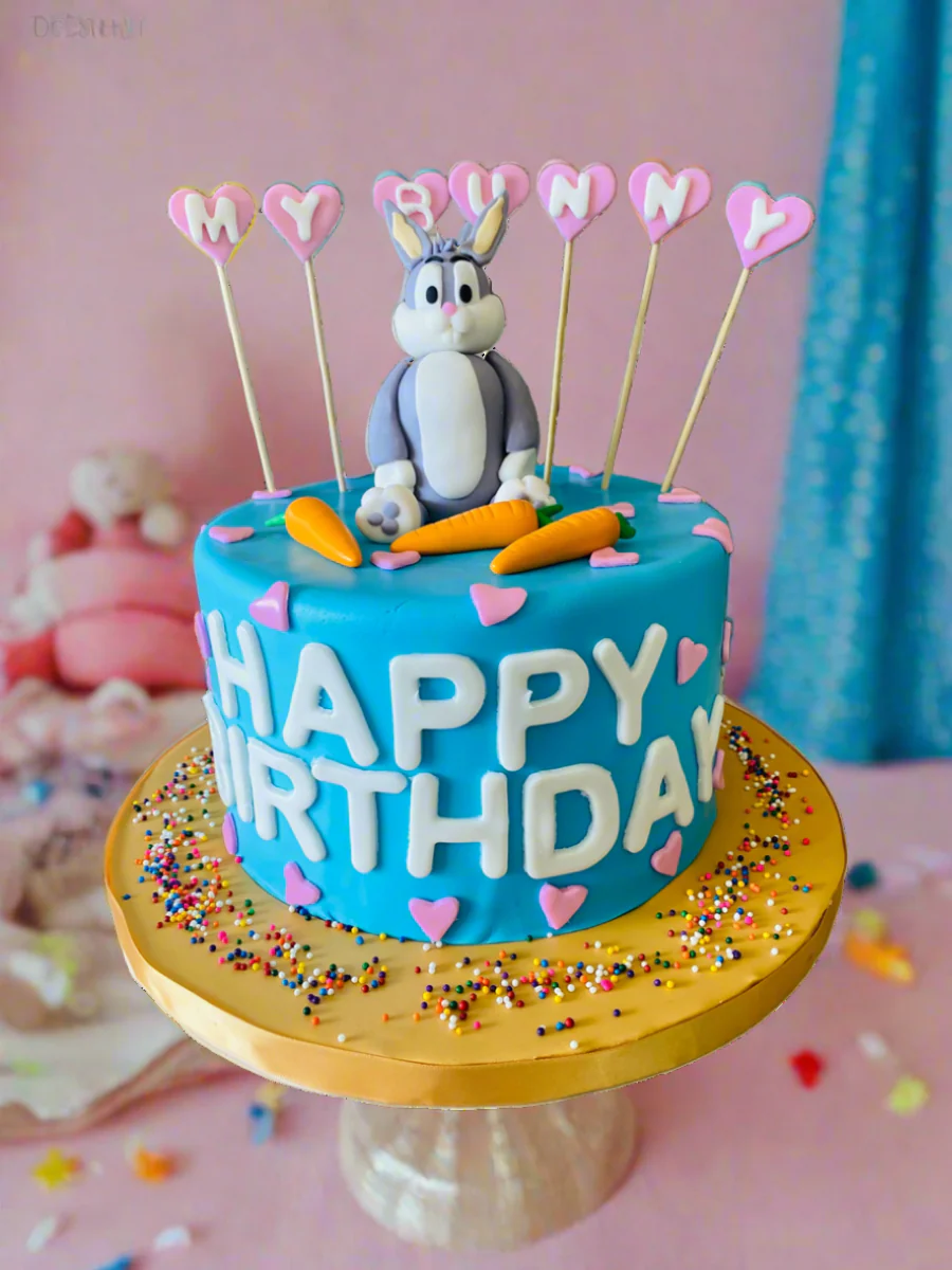 My Bunny Fondant Cake - Image 2