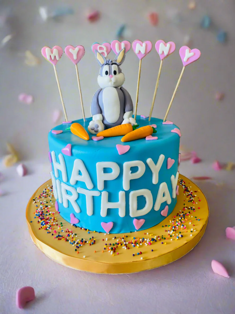 My Bunny Fondant Cake - Image 5