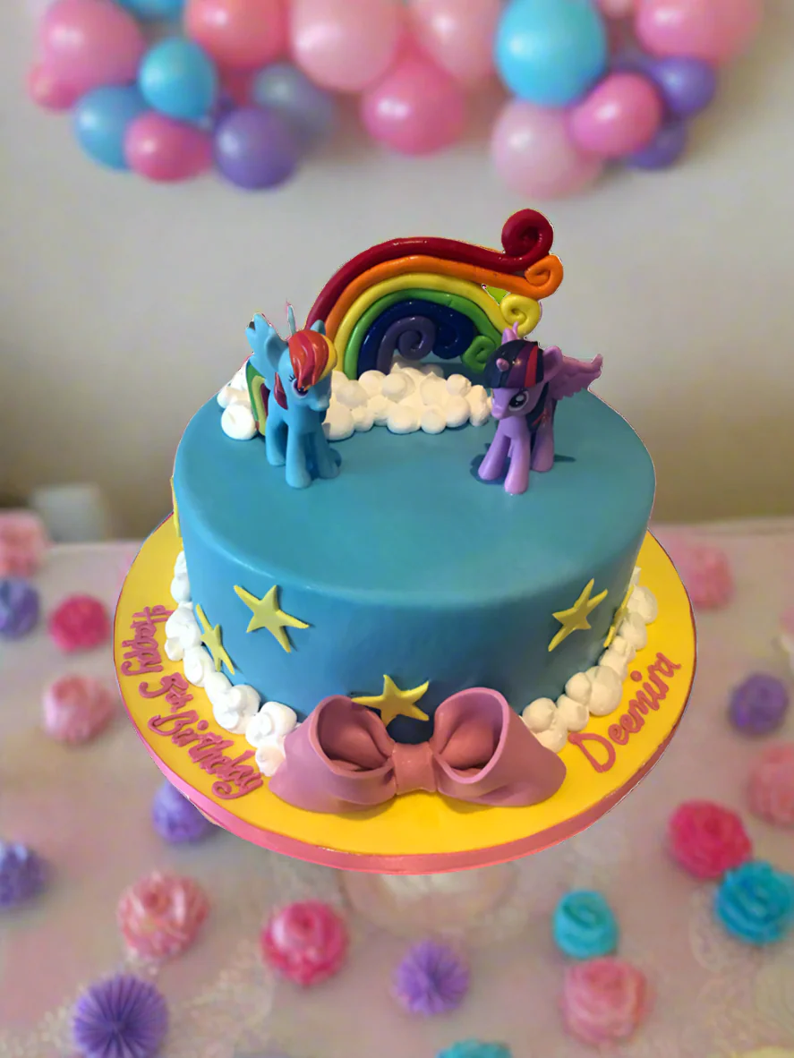 My Little Pony Fondant Cake - Image 3