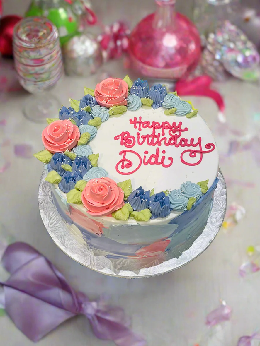 Mylie Floral Birthday Cake - Image 2
