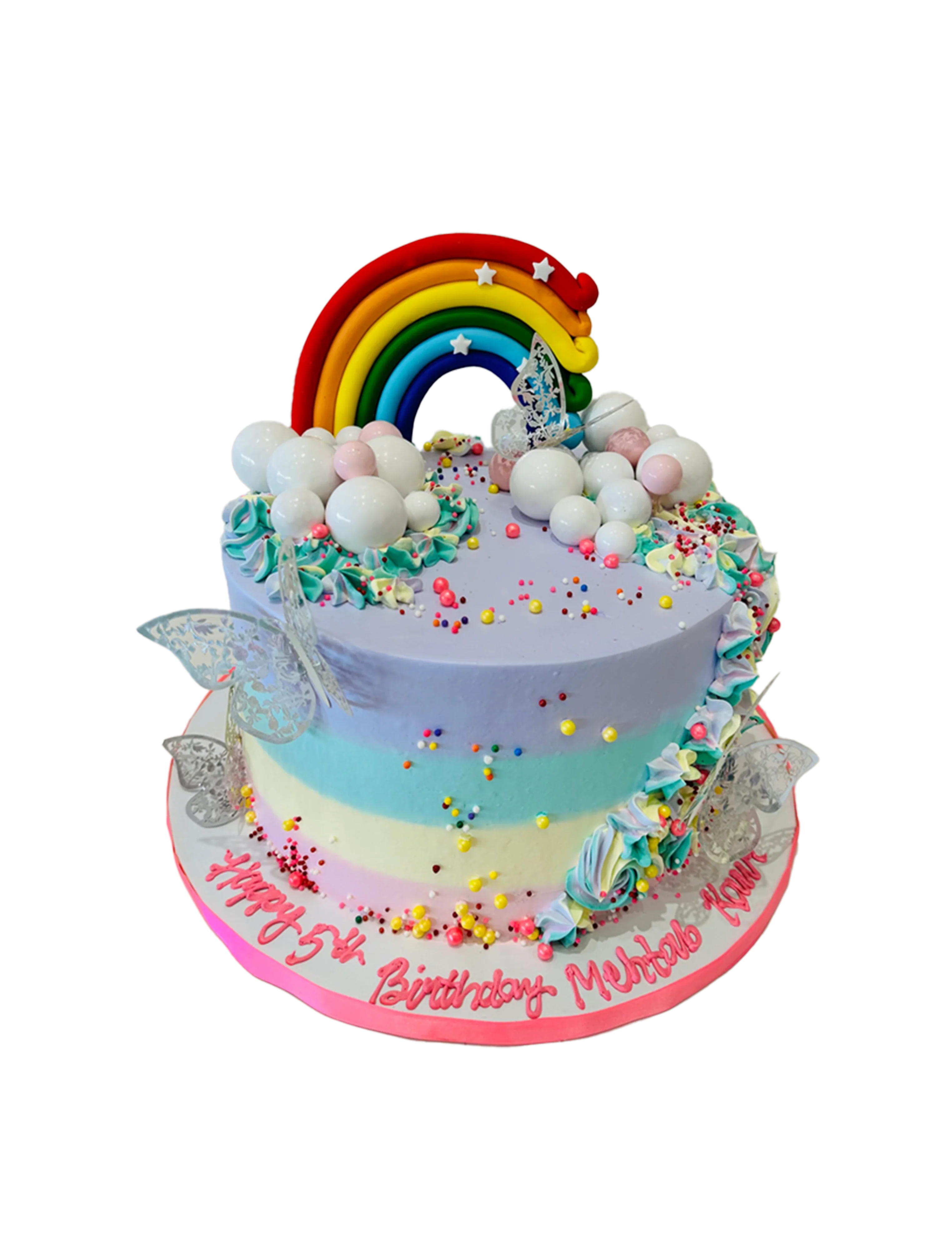 Myra Rainbow Birthday Cake