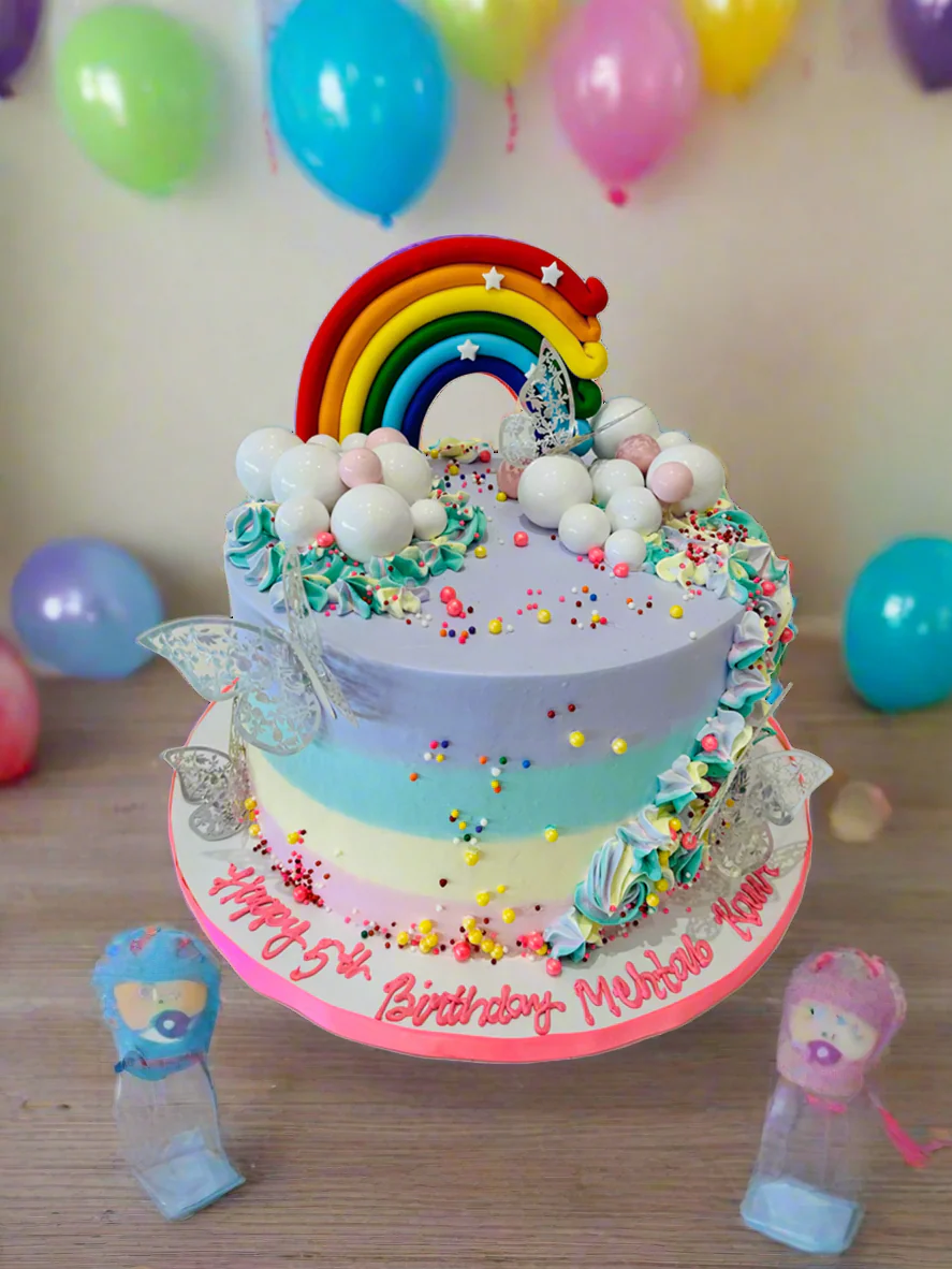 Myra Rainbow Birthday Cake - Image 2