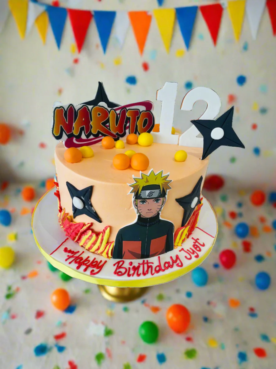 Naruto Cream Birthday Cake - Image 2