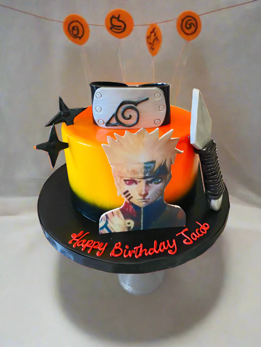 Naruto Fondant Birthday Cake - Image 2