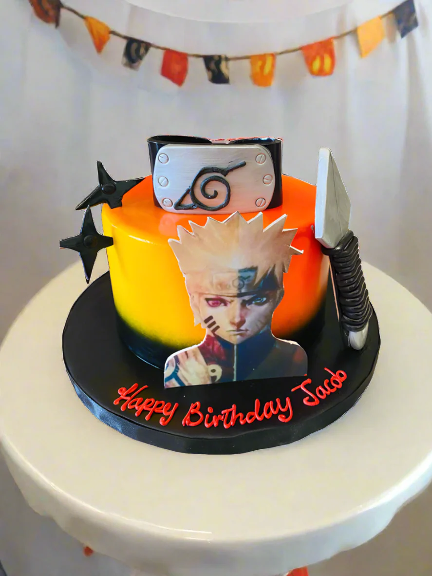 Naruto Fondant Birthday Cake - Image 3