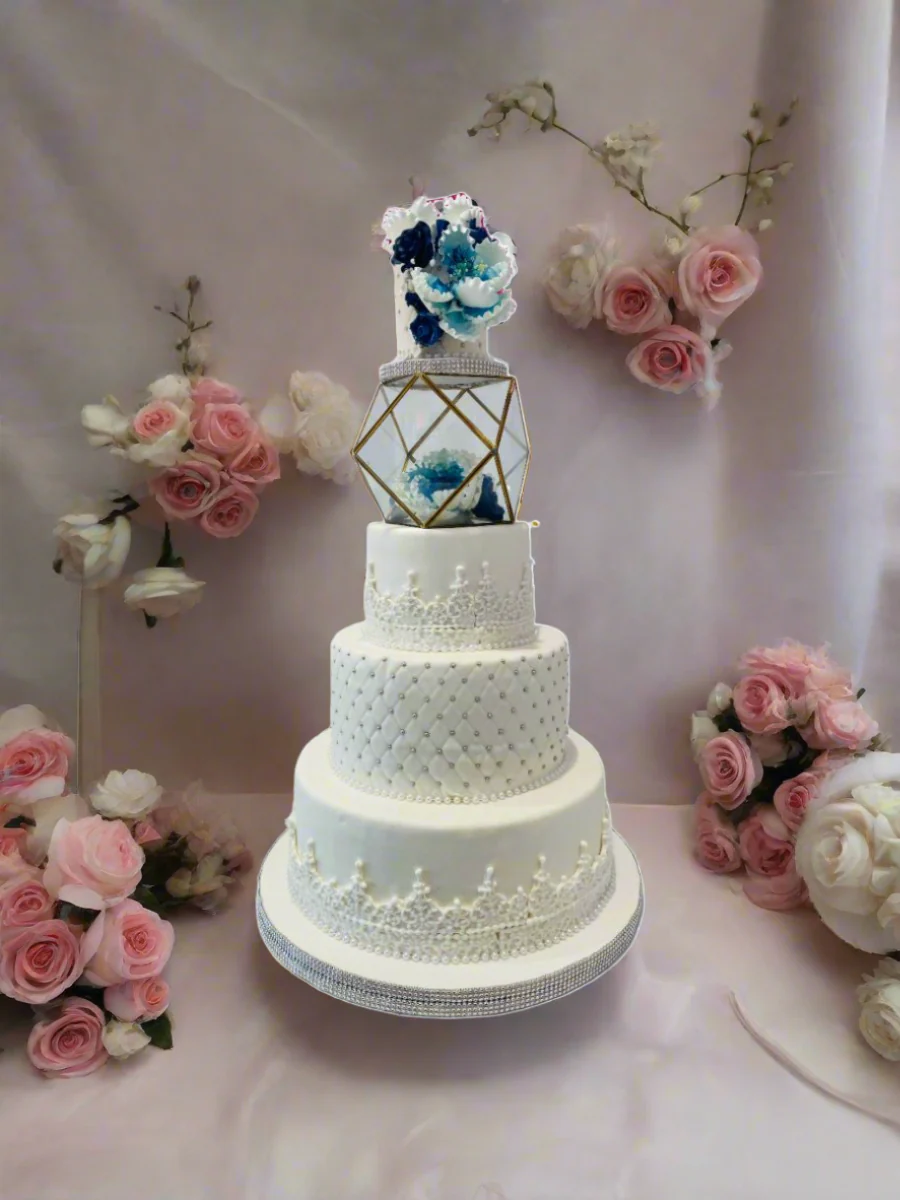 Natalia Fondant Wedding Cake - Image 2