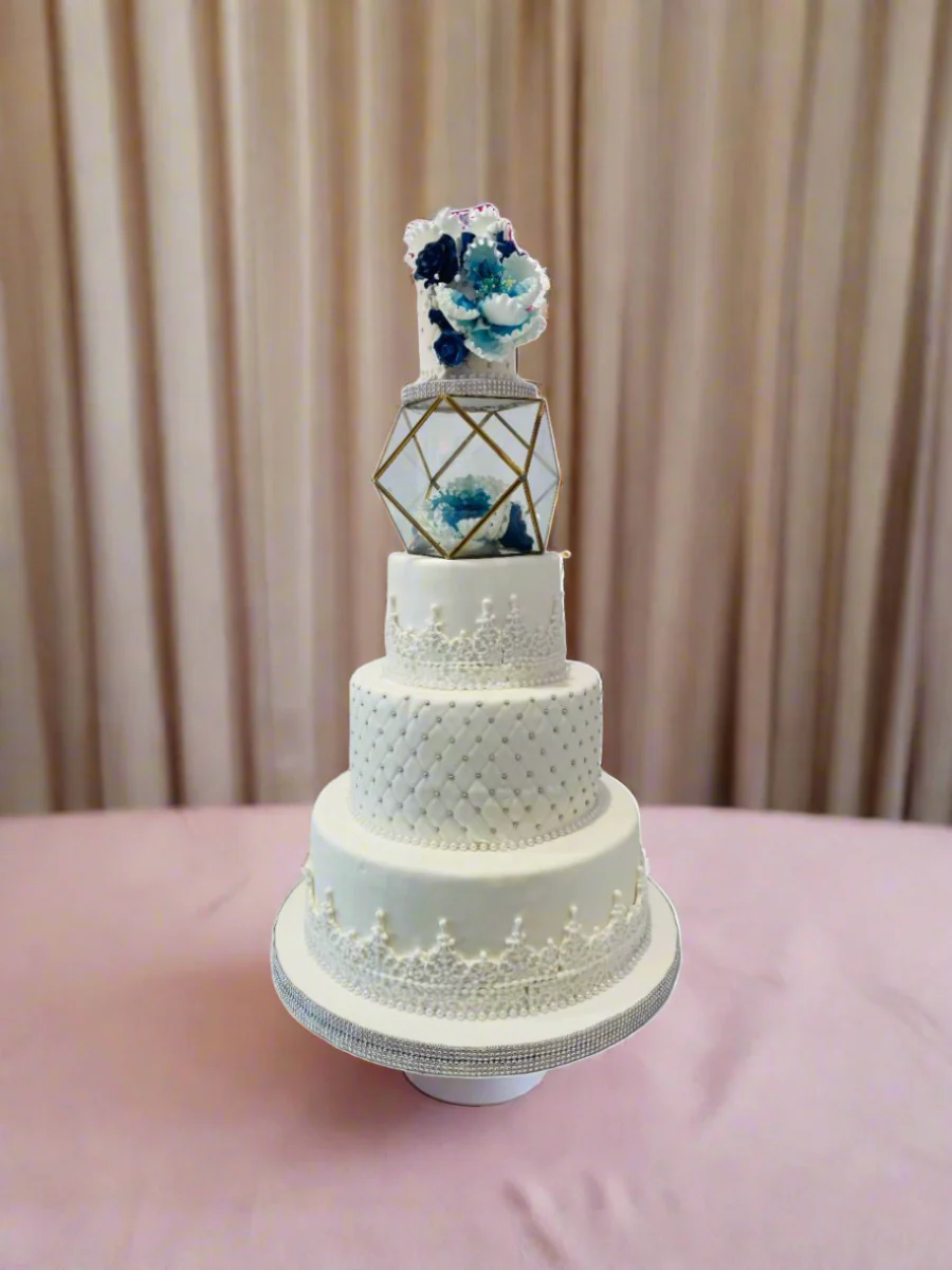 Natalia Fondant Wedding Cake - Image 4