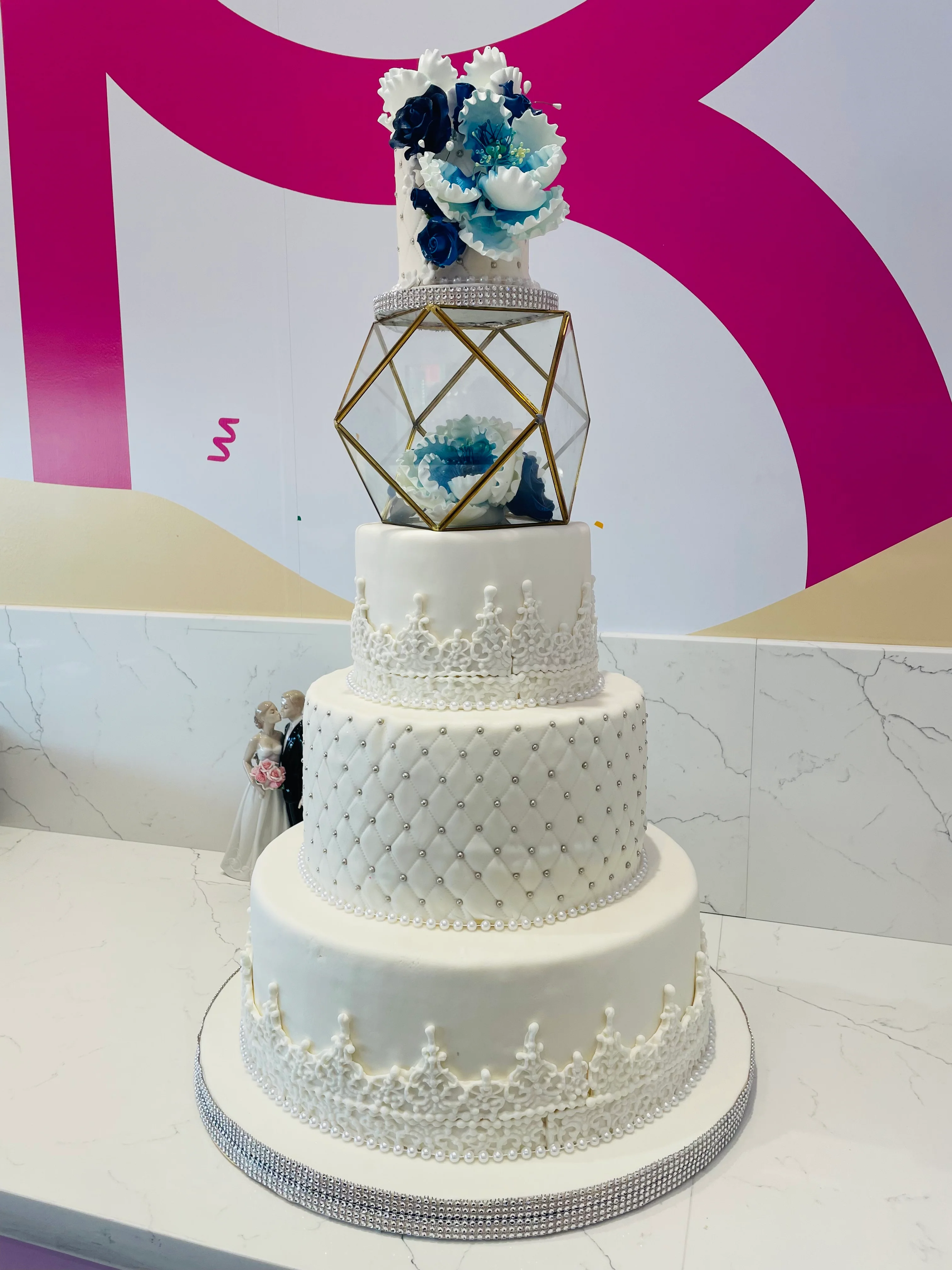 Natalia Fondant Wedding Cake - Image 5