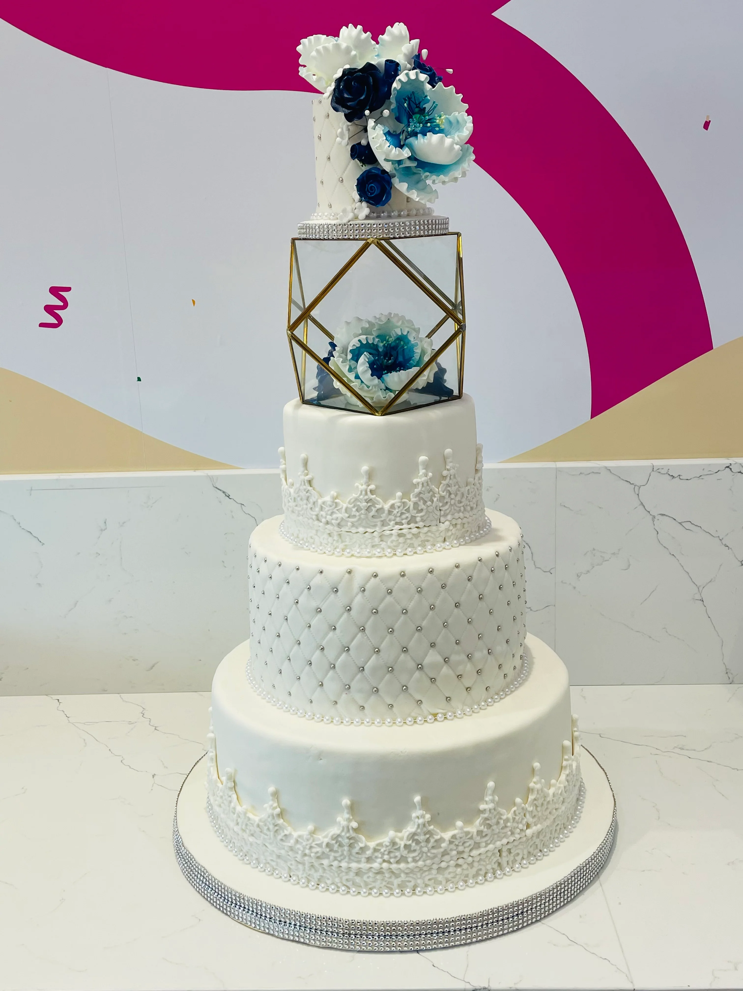 Natalia Fondant Wedding Cake - Image 6