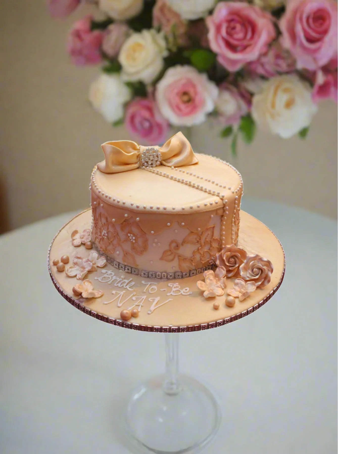 Nav Bridal Shower Cake - Image 3