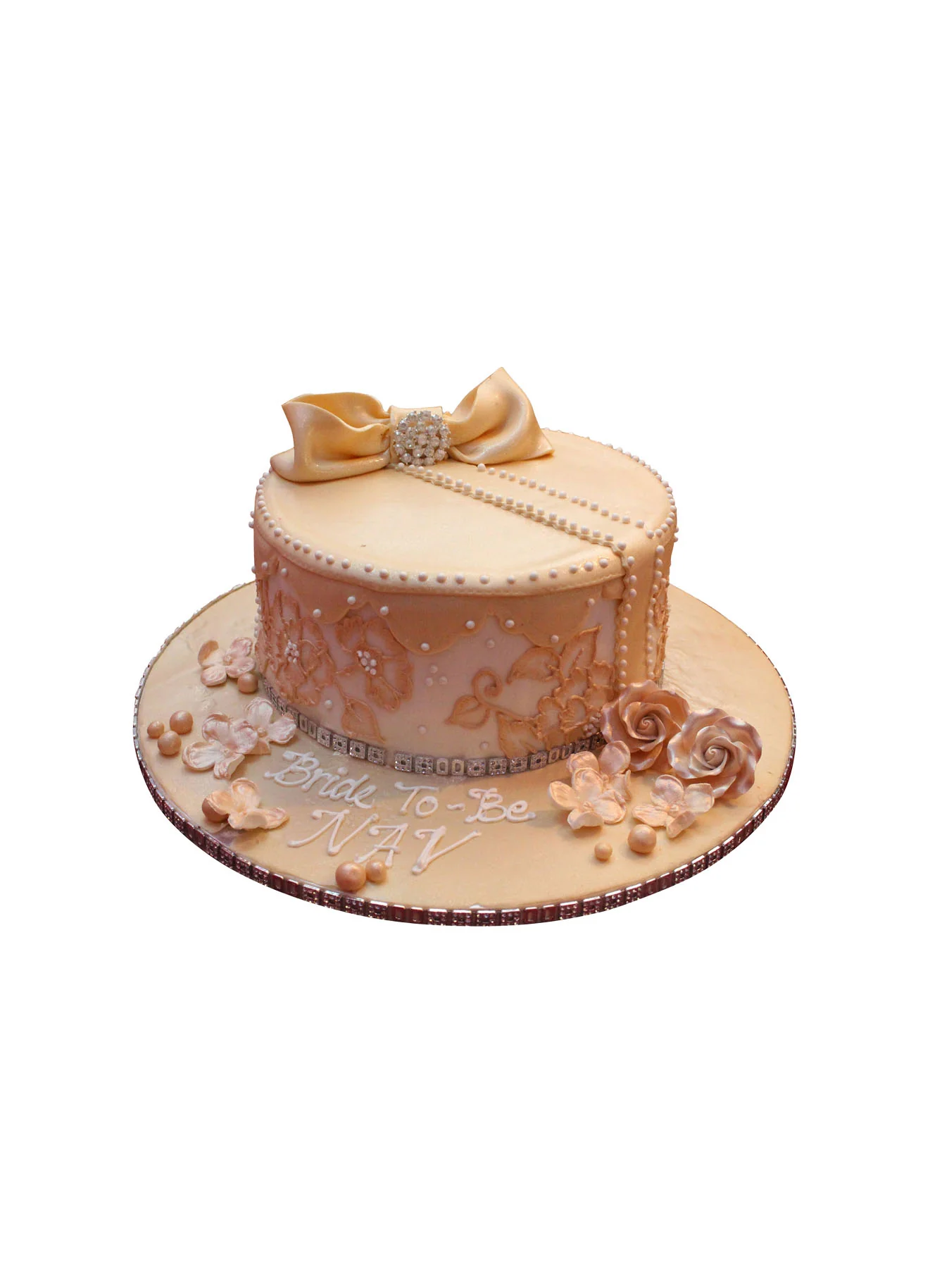 Nav Bridal Shower Cake - Image 5