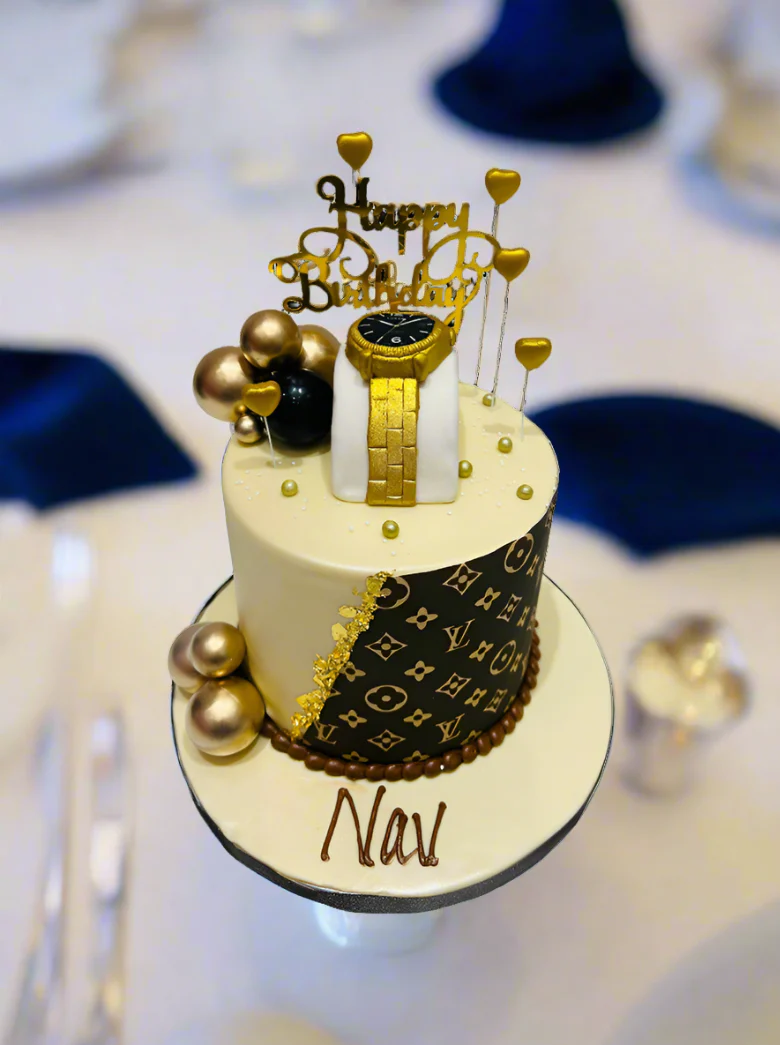 Nav LV Fondant Cake - Image 3