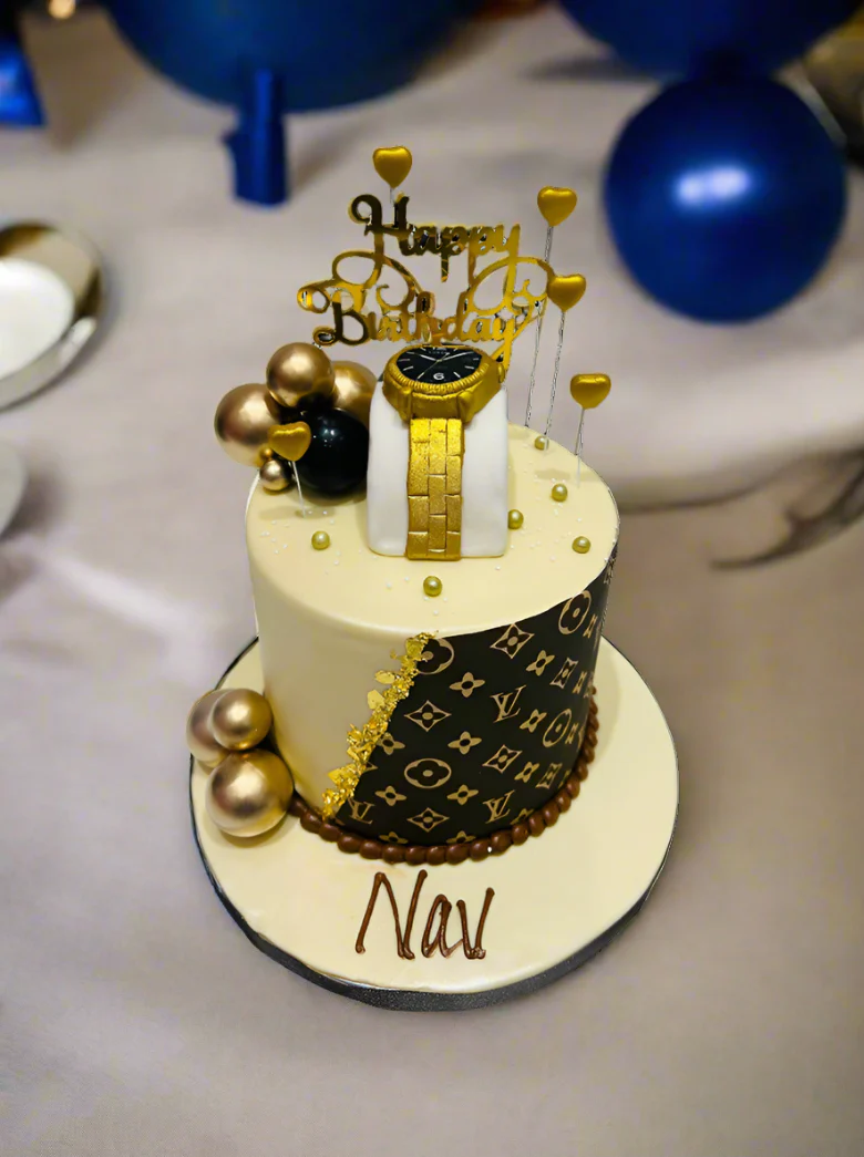 Nav LV Fondant Cake - Image 4