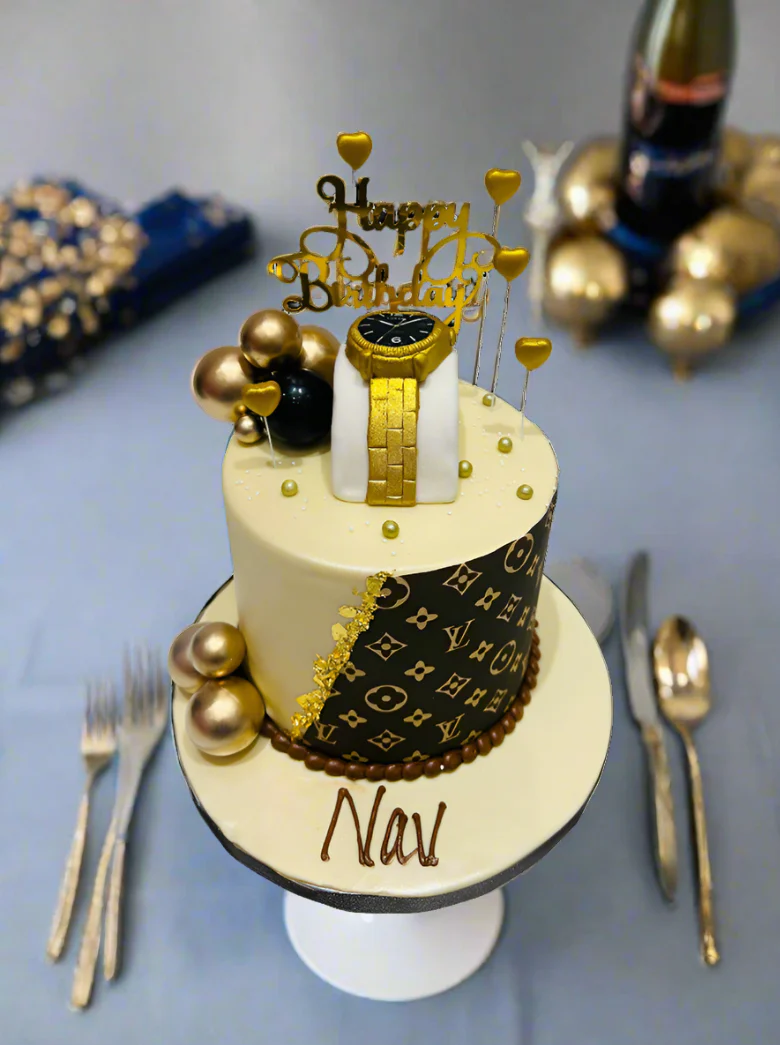 Nav LV Fondant Cake - Image 5