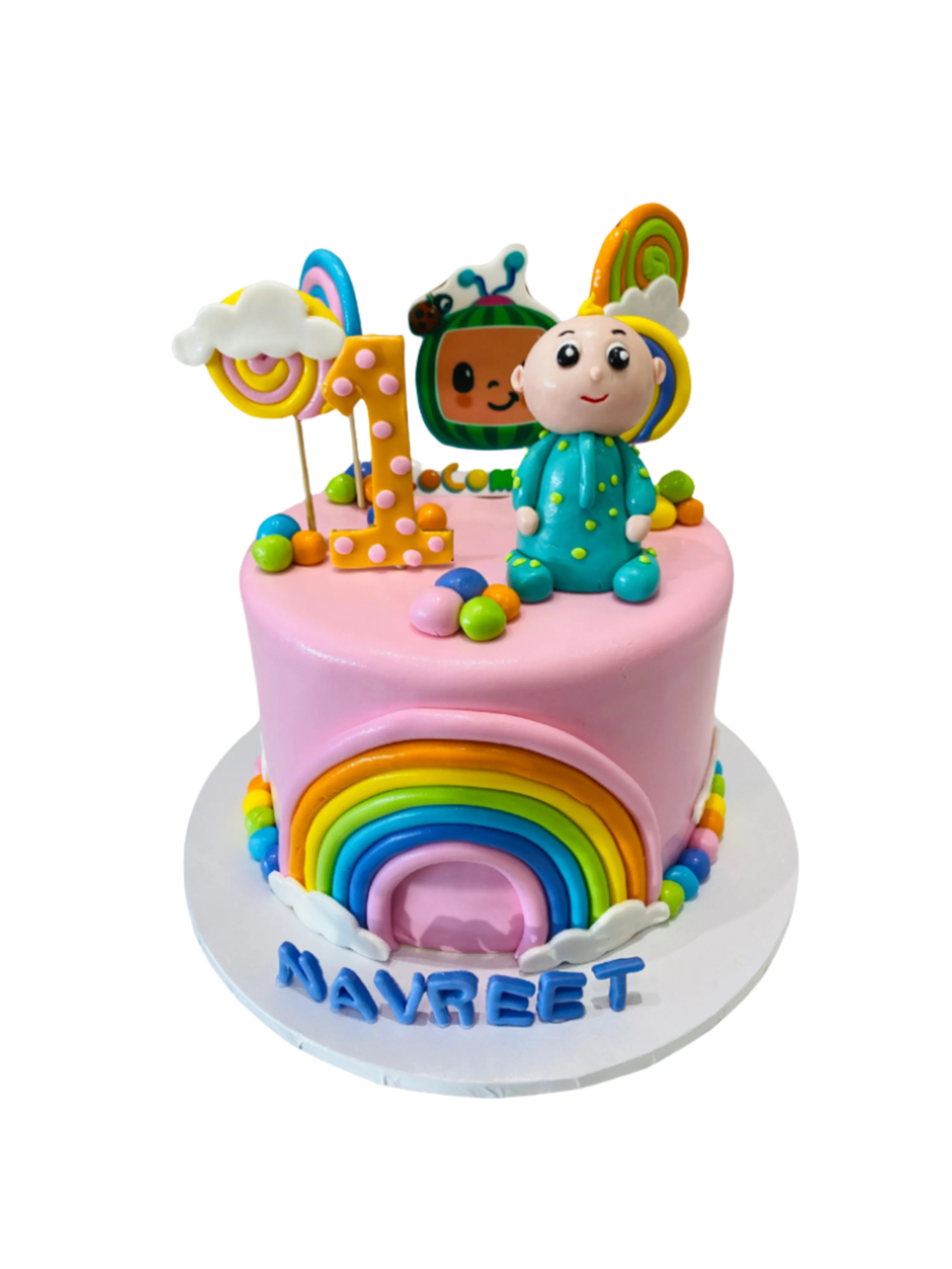 Navreet Cocomelon Fondant Cake