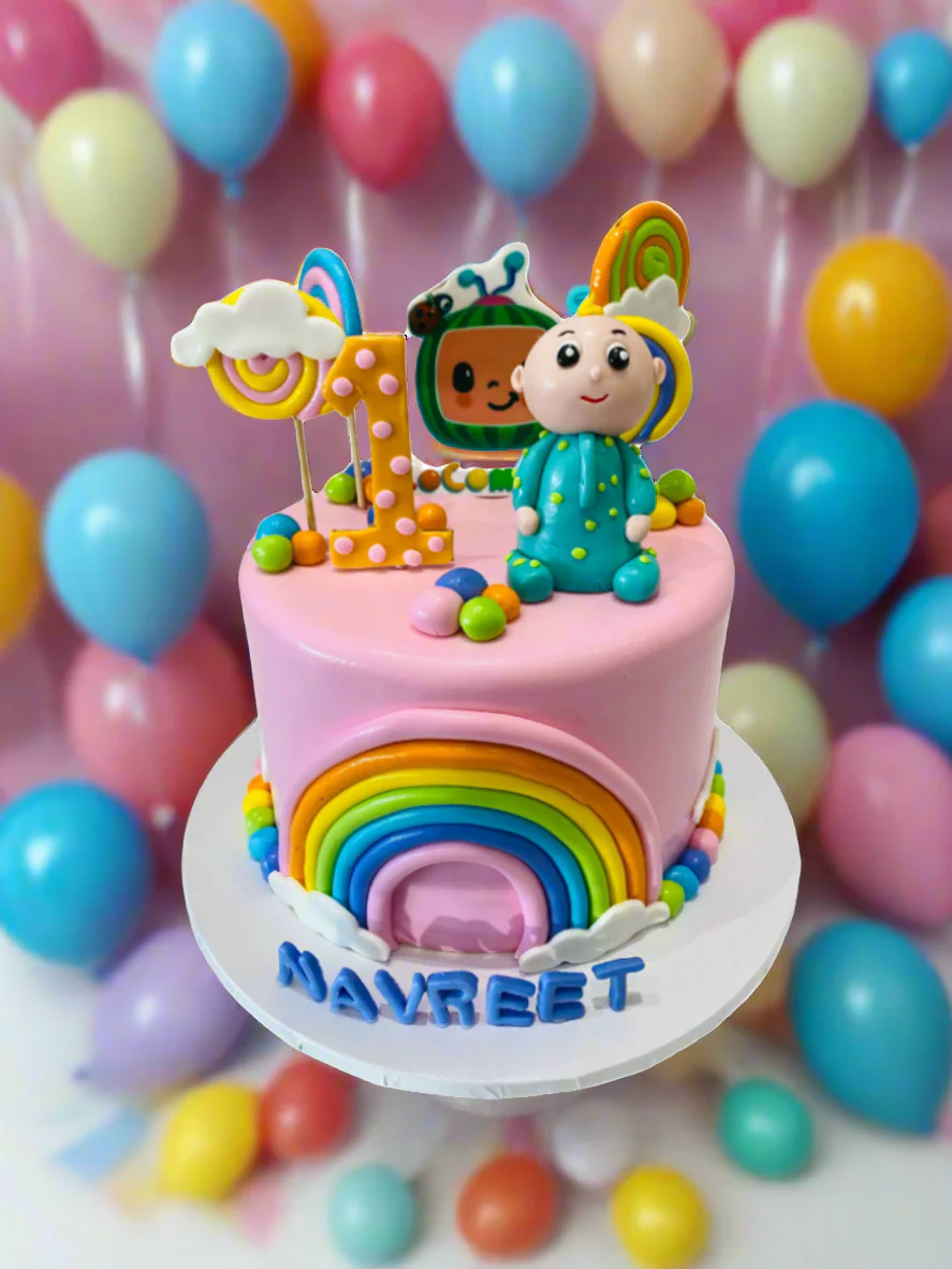 Navreet Cocomelon Fondant Cake - Image 2