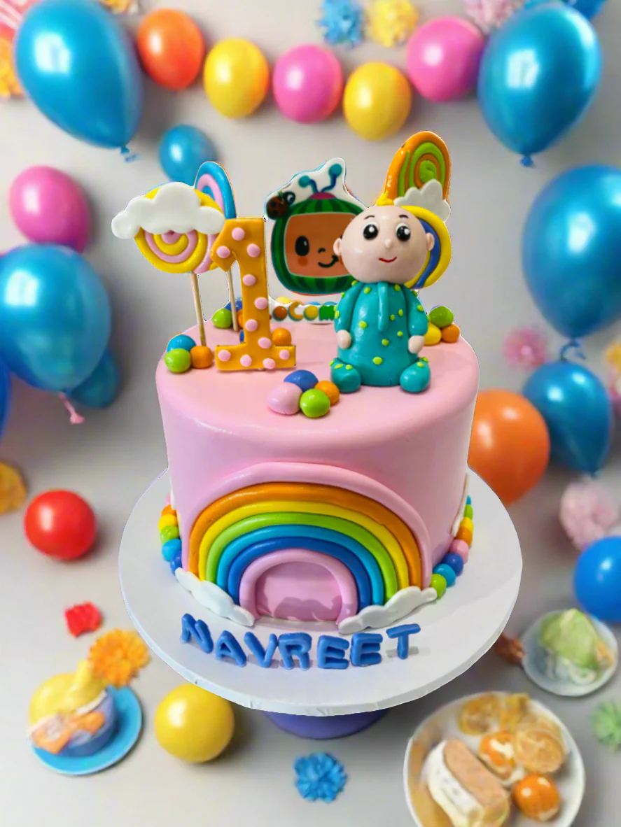 Navreet Cocomelon Fondant Cake - Image 3