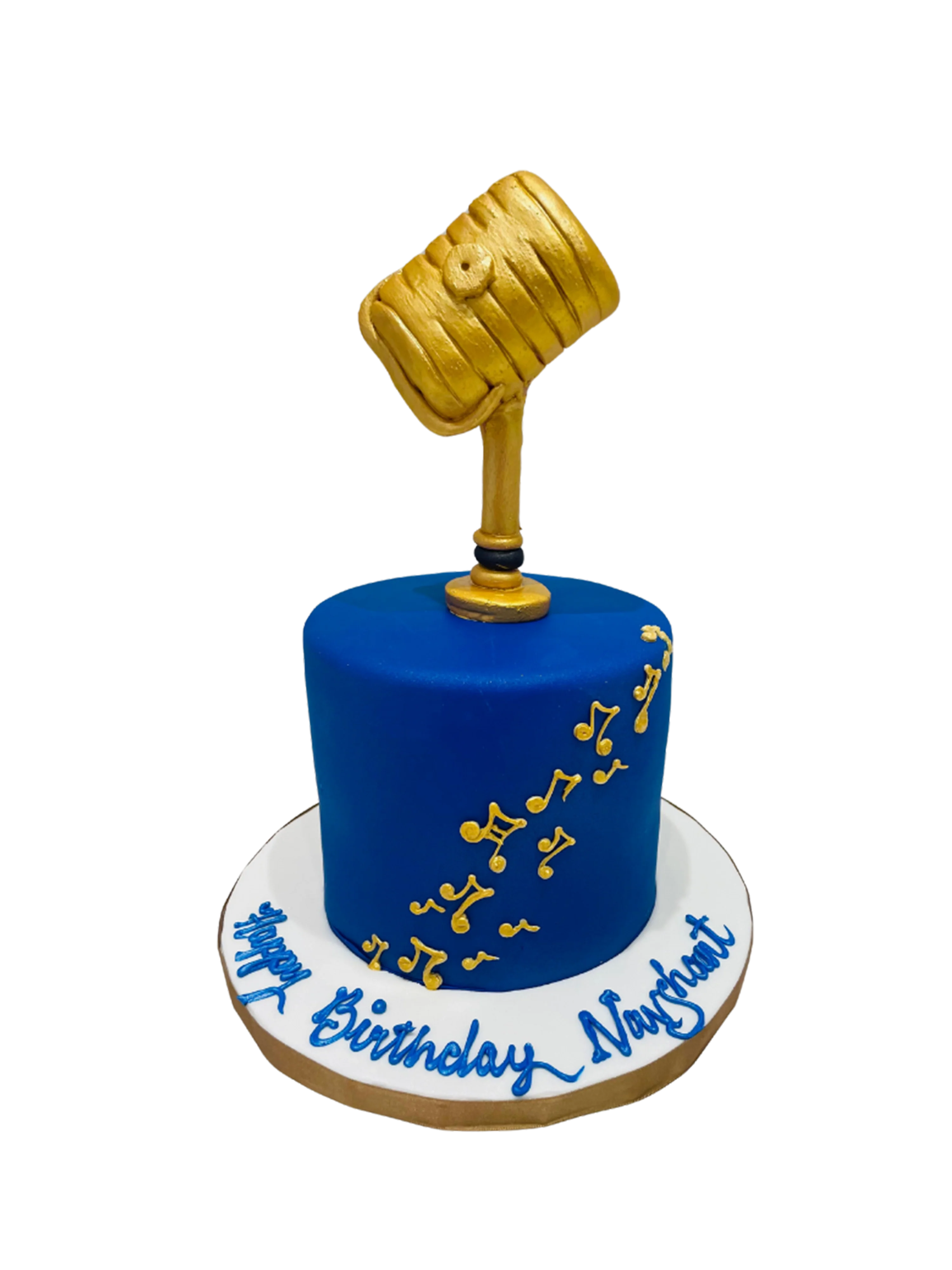 Navshant Mic Theme Fondant Cake