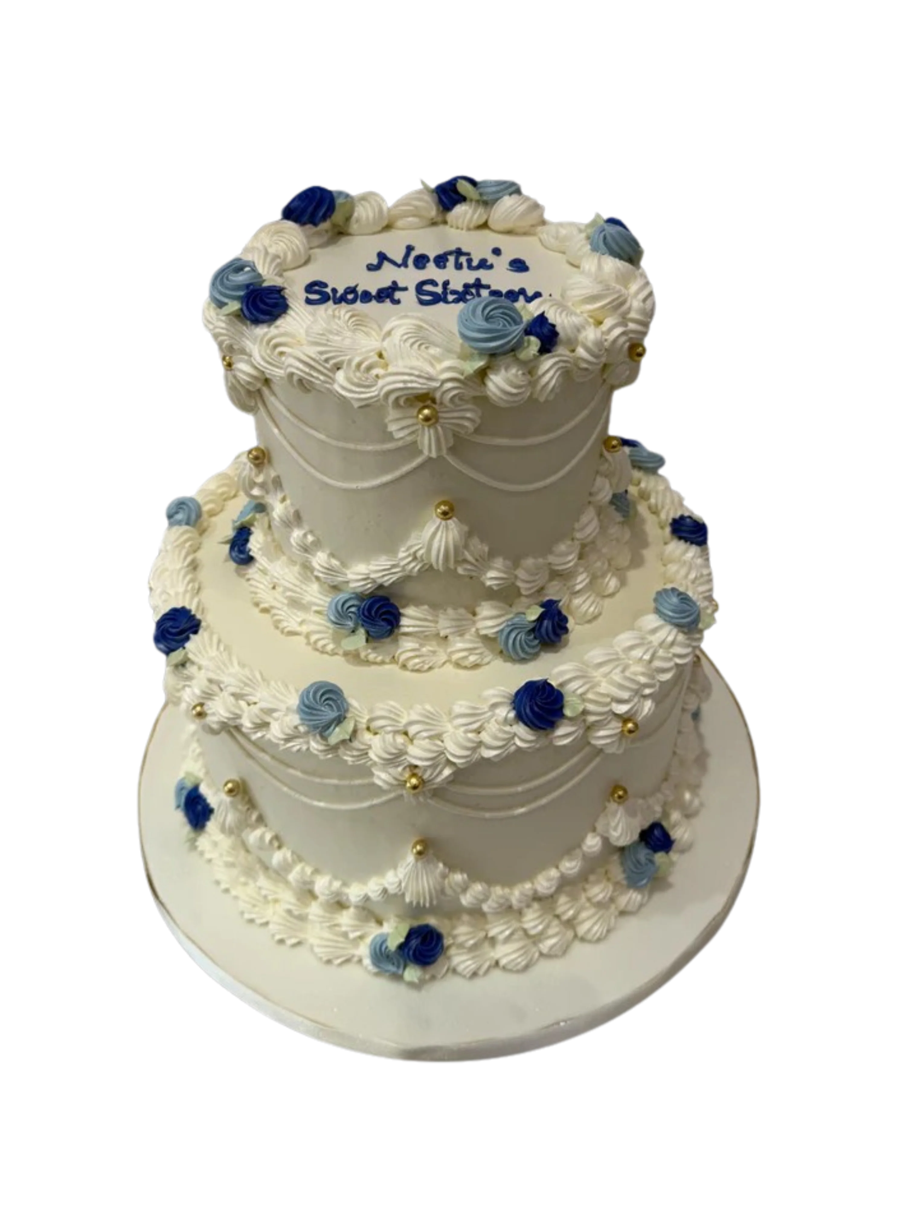 Neetu Sweet Sixteen Vintage Tiered Cake
