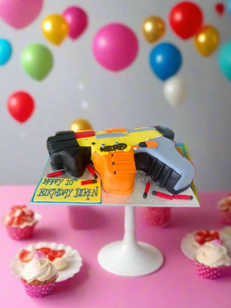 Nerf Gun Fondant Molded Cake - Image 2